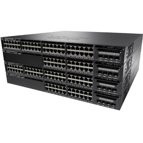 CISCO (WS-C3650-48PWD-S) CISCO (WS-C3650-48PWD-S) CATALYST 3650 48 PORT POE 2X10G UPLINK W/5 AP LICENSES IPB