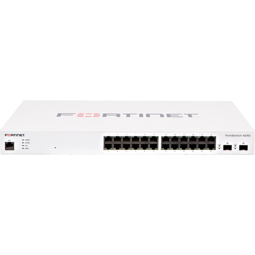 FORTINET (FS-424D) L2 SWITCH -- 24XGE RJ45 PORTS 2