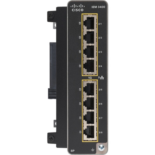 CISCO (IEM-3400-8P=) Catalyst IE3400 with 8 GE Coppe PoE/PoE+
