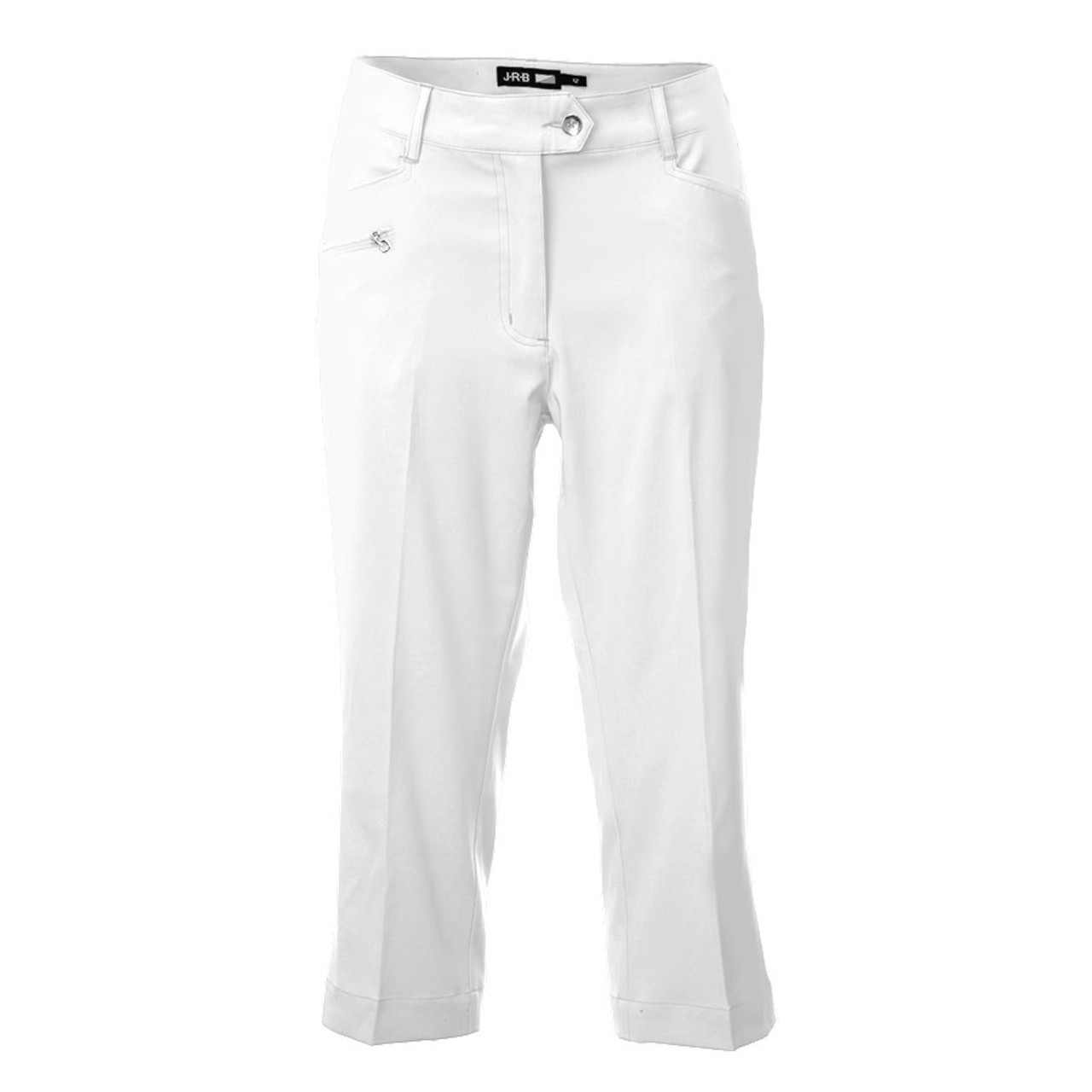 Lori's Golf Shoppe: JoFit Ladies 28” Inseam Playoff Golf Pants - Essentials  (White)