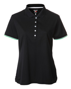 JRB Ladies Plain Short Sleeved Golf Shirt Black JRB Ladies Plain Short Sleeved Golf Shirt Black
