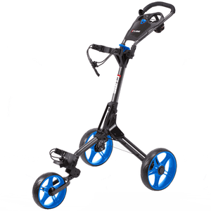 Skymax Cube 3 Wheel Golf Push Trolley Charcoal Blue Skymax Cube 3 Wheel Golf Push Trolley Charcoal Blue