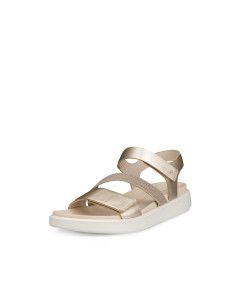 Ecco Women's Flowt Sandal White Gold
