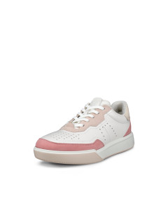 Ecco Women's Street Court Trainer Rose White Ecco Women's Street Court Trainer Rose White