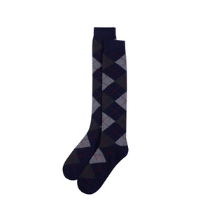 JRB Plus Two Argyle Long Golf Socks Charcoal Navy Grey JRB Plus Two Argyle Long Golf Socks Charcoal Navy Grey