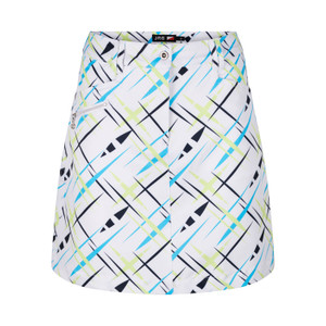 JRB Ladies Golf SKORTS Navy/Blue Lime Print + FREE Socks