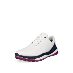 Ecco Mens LT1 Golf Shoes White Blue - London Pro Golf Ltd