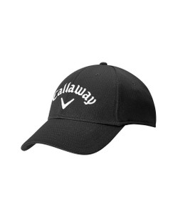 Callaway Mens Side Crested Golf Cap Black Callaway Mens Side Crested Golf Cap Black