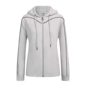 JRB Ladies Hooded Zip Up Sweatshirt Grey JRB Ladies Hooded Zip Up Sweatshirt Grey