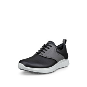 Ecco Men's S-Casual Golf Shoes Black Steel