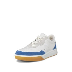 Ecco Men's Street Court Trainer White Federal Blue