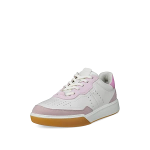 Ecco Women's Street Court Trainer Violet Ice White Blossom