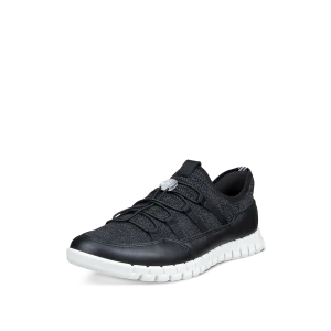 Ecco Women's Gruuv Lite Tex Trainer Black Magnet