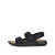 Ecco Women's Cozmo Casual 3 Strap Flat Sandal Black