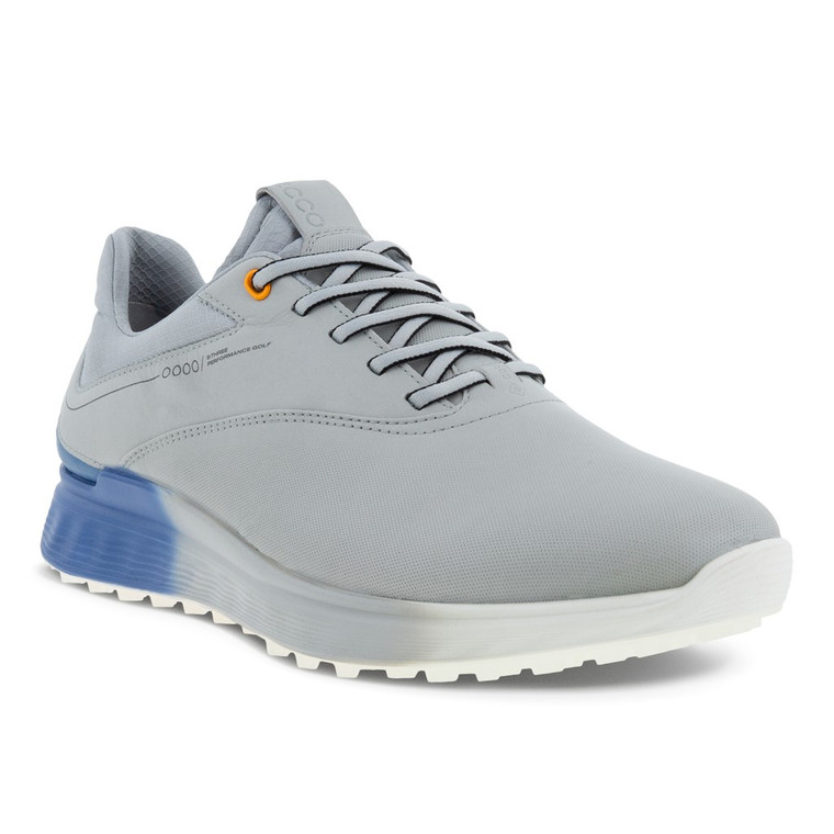 Ecco Mens S-Three Golf Shoes Concrete Retro Blue 2023