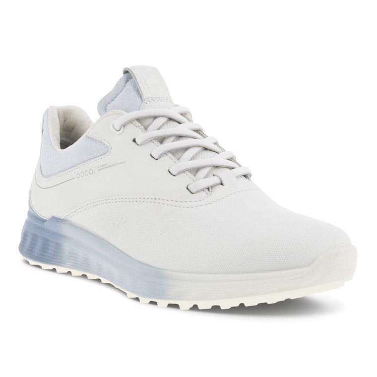 Ecco Women's S-Three Golf Shoes White Dusty Blue 2023