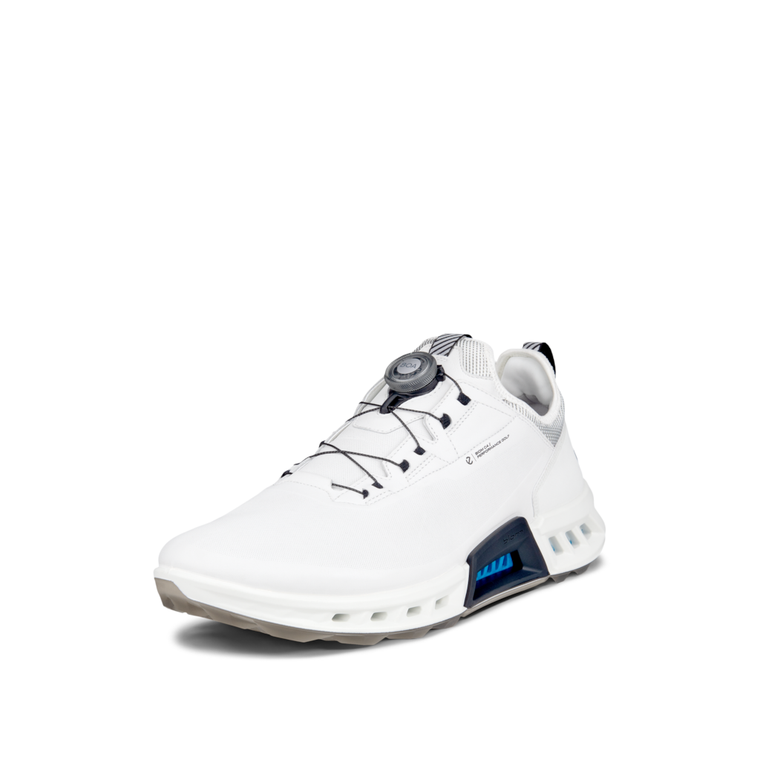 Ecco Mens Biom C4 Boa Golf Shoes White Black