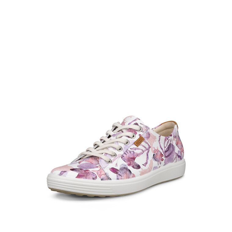 Ecco Women's Soft 7 Shoe White Multicolour