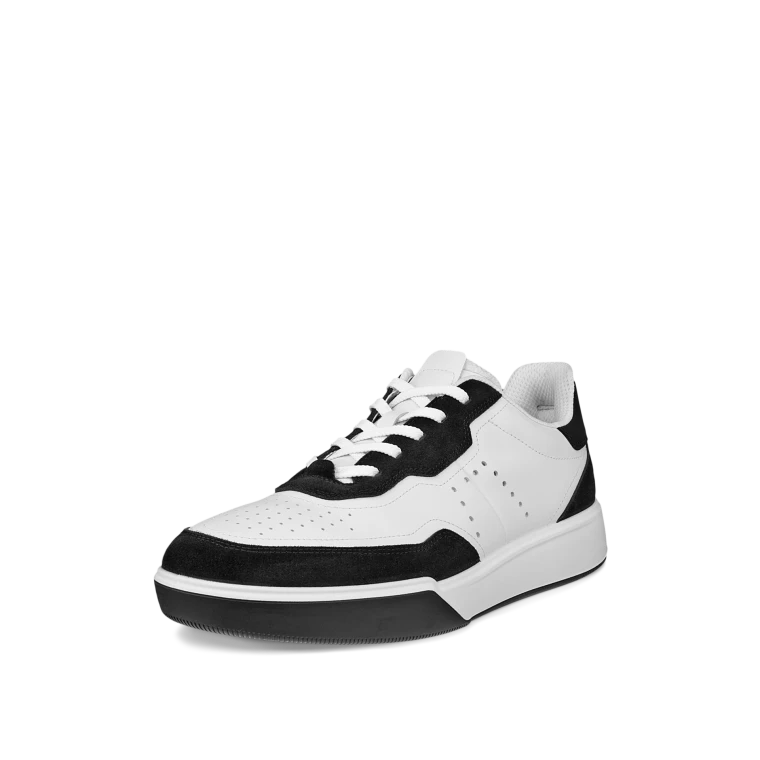 Ecco Men's Street Court Trainer White Black