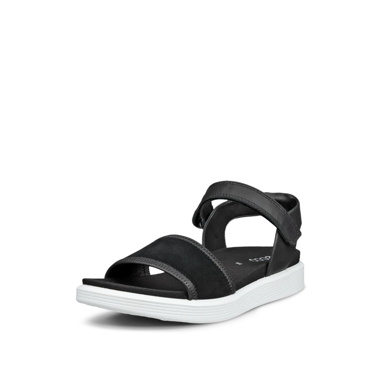 Ecco Women's Soft Sandal 2-Strap Black