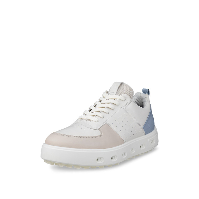 Ecco Women's Golf Street 720 Gore-Tex Gravel White Blue Size 40 (UK 6.5-7)