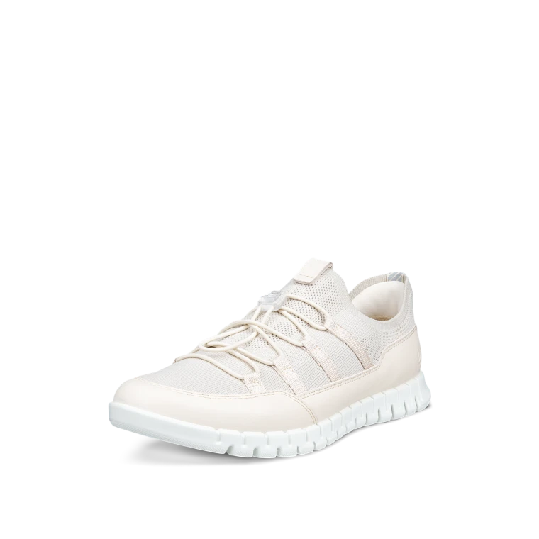 Ecco Women's Gruuv Lite Tex Trainer Limestone Gravel