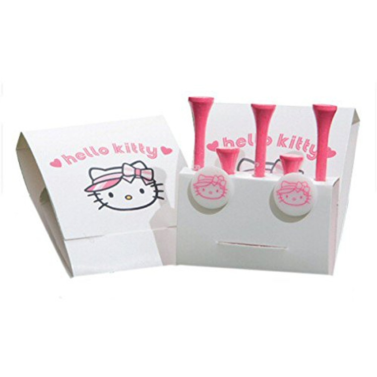 Hello Kitty Golf Tees and Ball Markers Pack x3