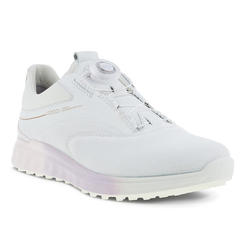 Ecco Women's S-Three Boa Golf Shoes White Delicacy - London Pro Golf