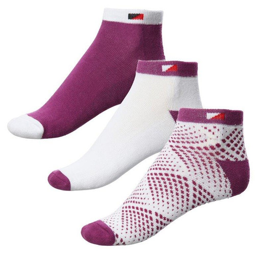 JRB Ladies Golf Socks Grape 3 Pack London Pro Golf