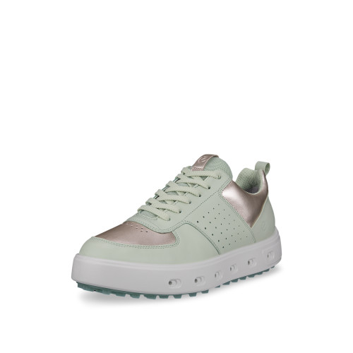 【新品】ECCO GOLF STREET 720エコーGORE-TEX Ecco Women's Golf Street 720 Gore-Tex Gold Metallic Matcha