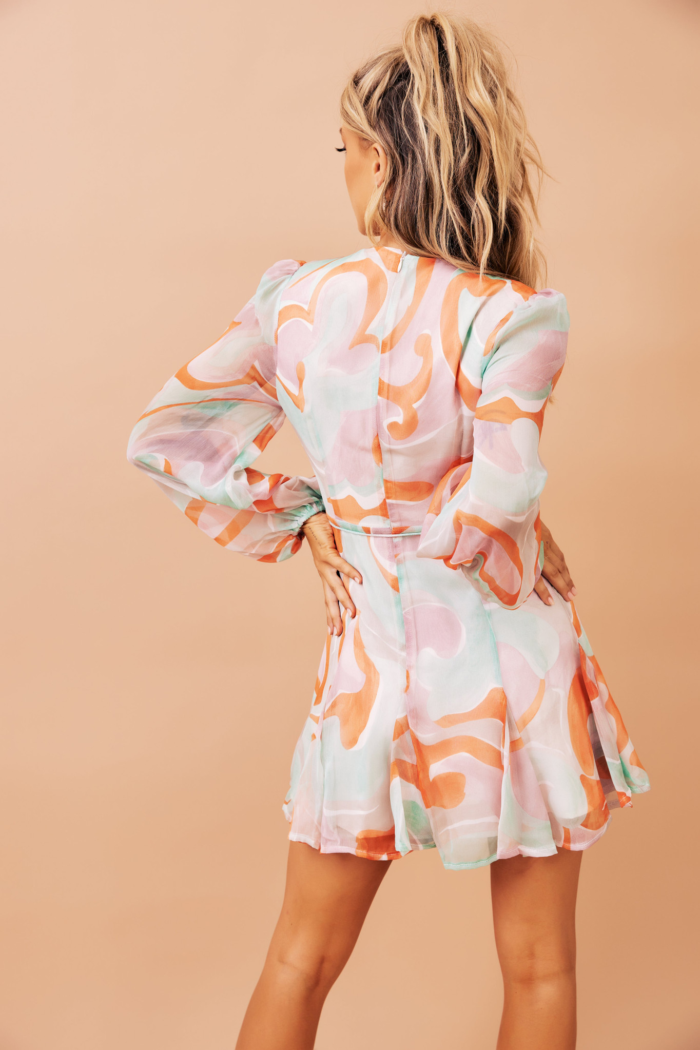 Vierra Mini Dress - Orange | Sage and Paige AUS.