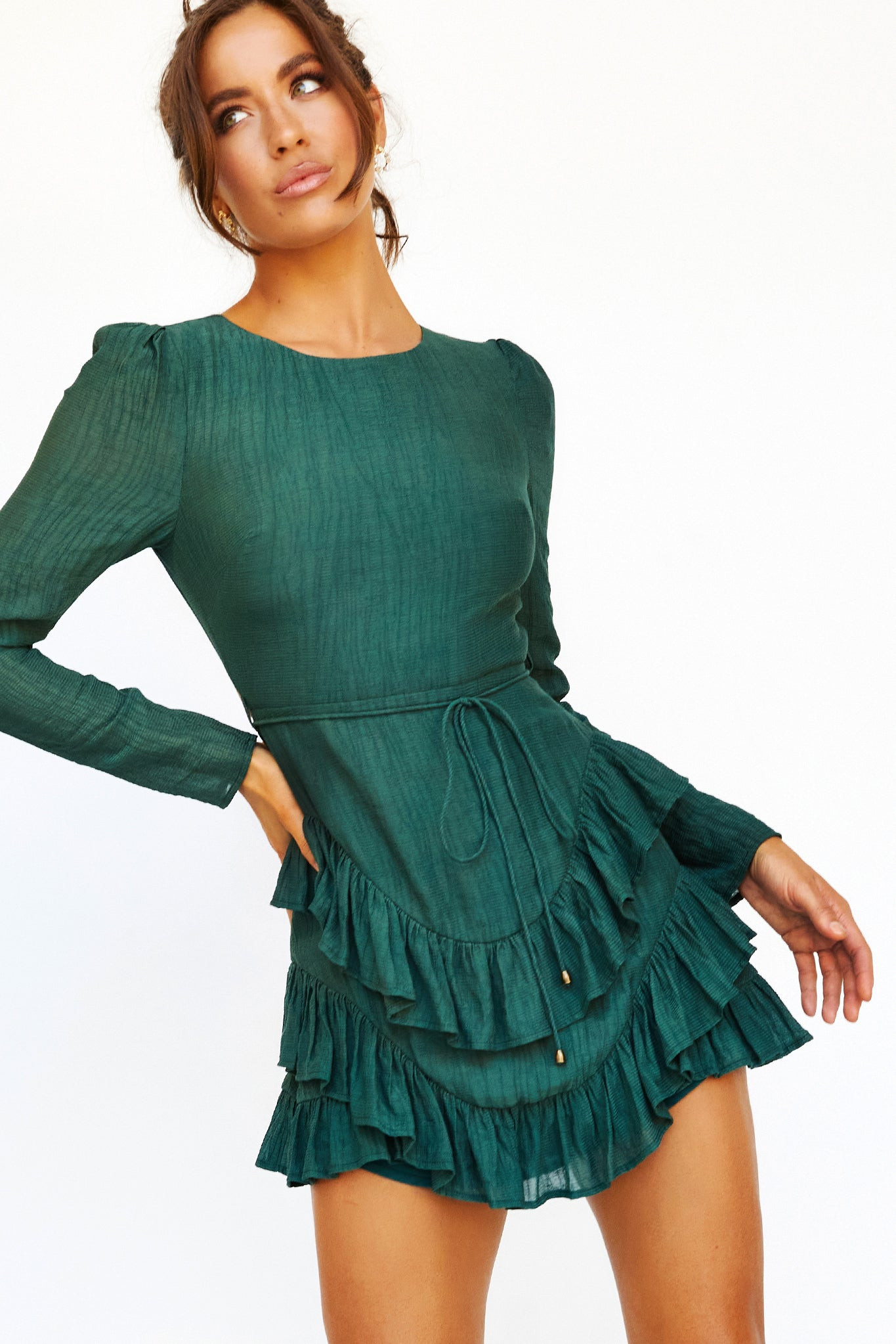 Skylar Mini Dress - Green | Sage and Paige AUS.