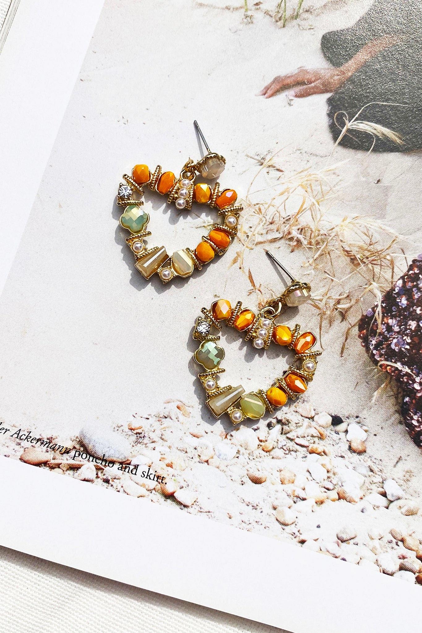 The Moment I Knew Earrings - Orange | Sage and Paige AUS.