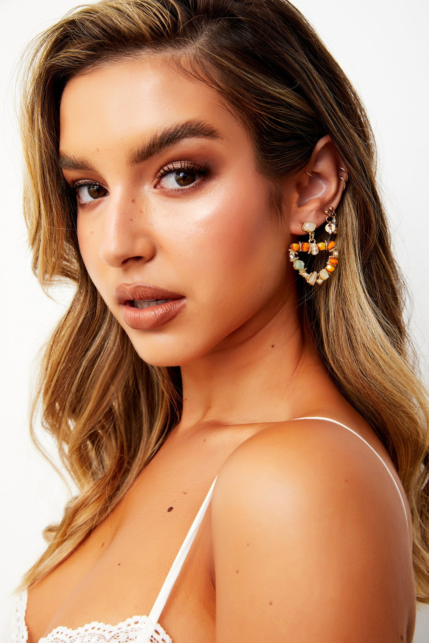 The Moment I Knew Earrings - Orange | Sage and Paige AUS.