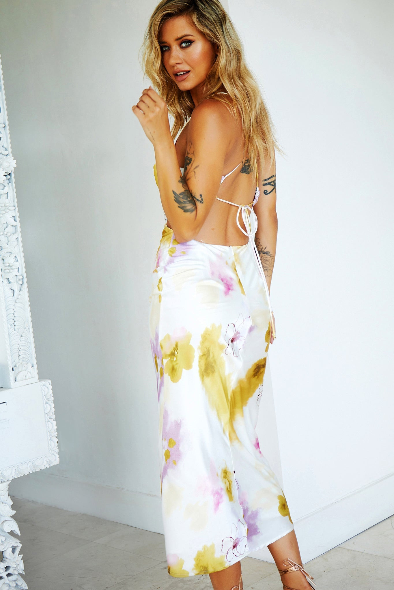 Cloud Nine Midi Dress - Pink | Sage and Paige AUS.