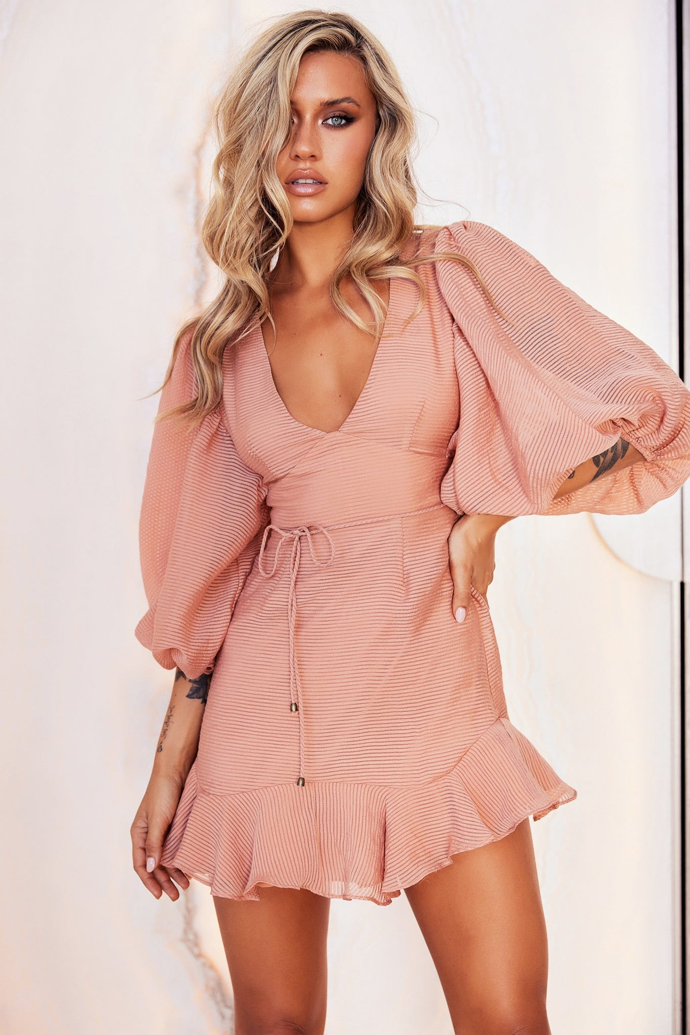Isla Mini Dress - Rose | Sage and Paige AUS.