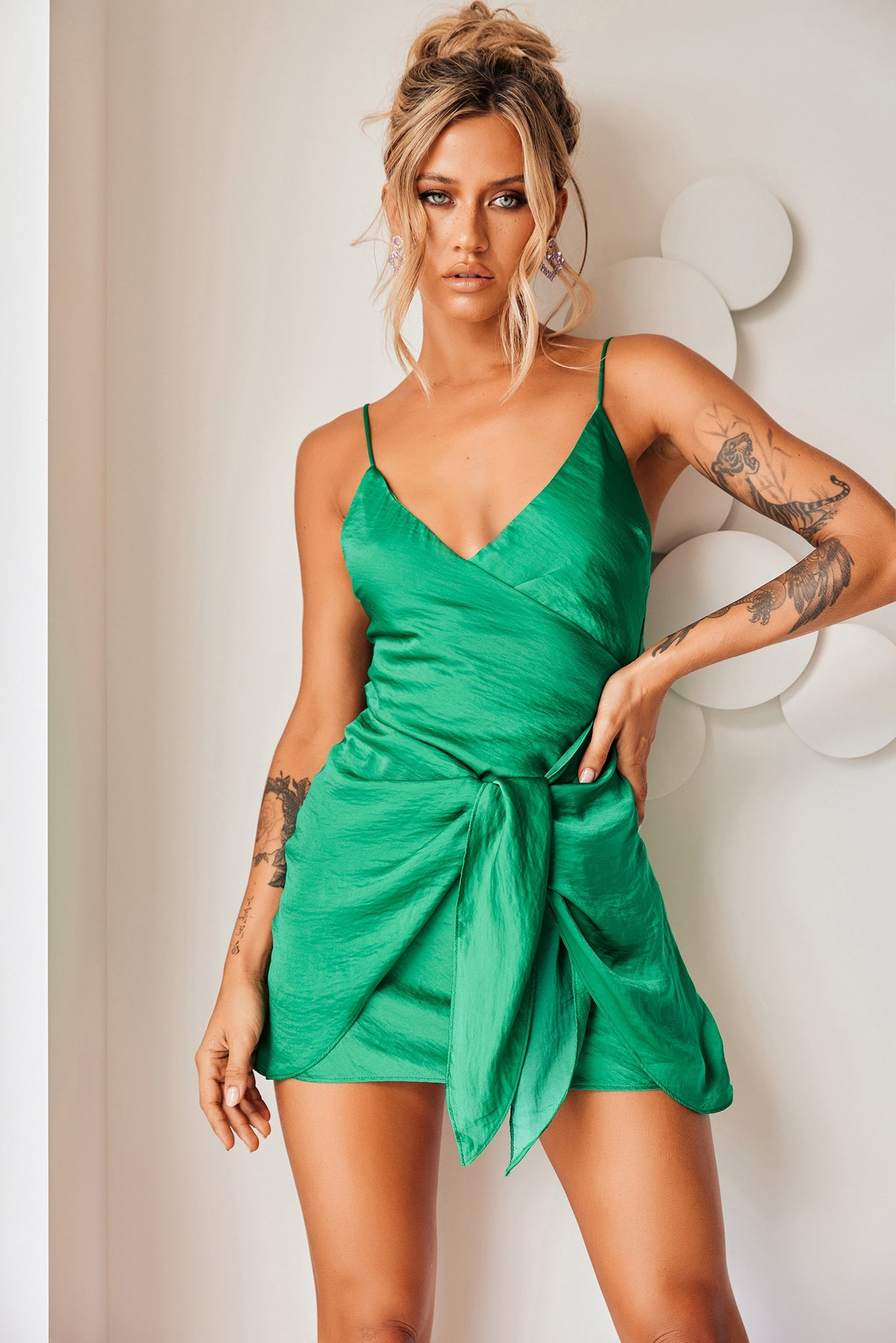 Sweetest Thing Mini Dress - Emerald | Sage and Paige AUS.