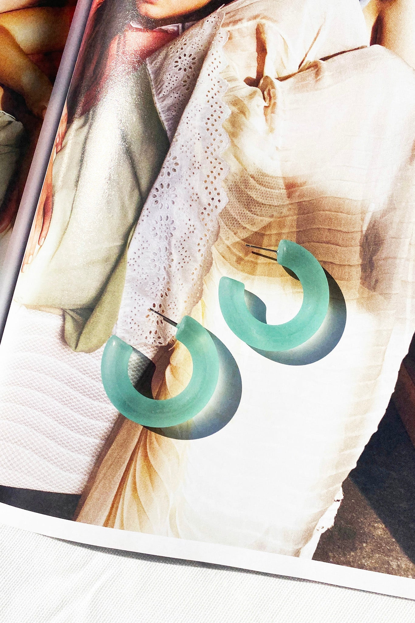 Canyon Moon Earrings - Green | Sage and Paige AUS.