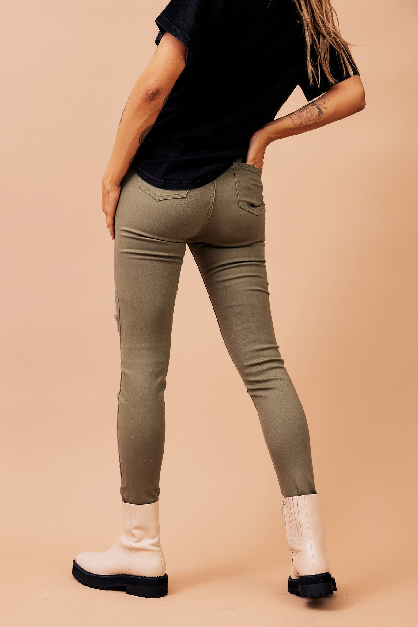 Bad Idea Jeans - Khaki Green | Sage and Paige AUS.