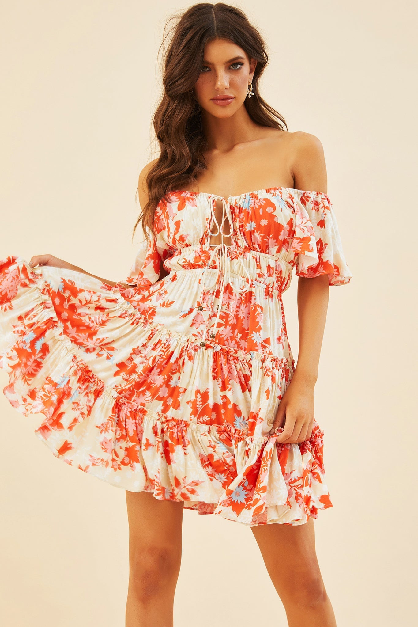 Runaway Baby Mini Dress - Orange | Sage and Paige AUS.