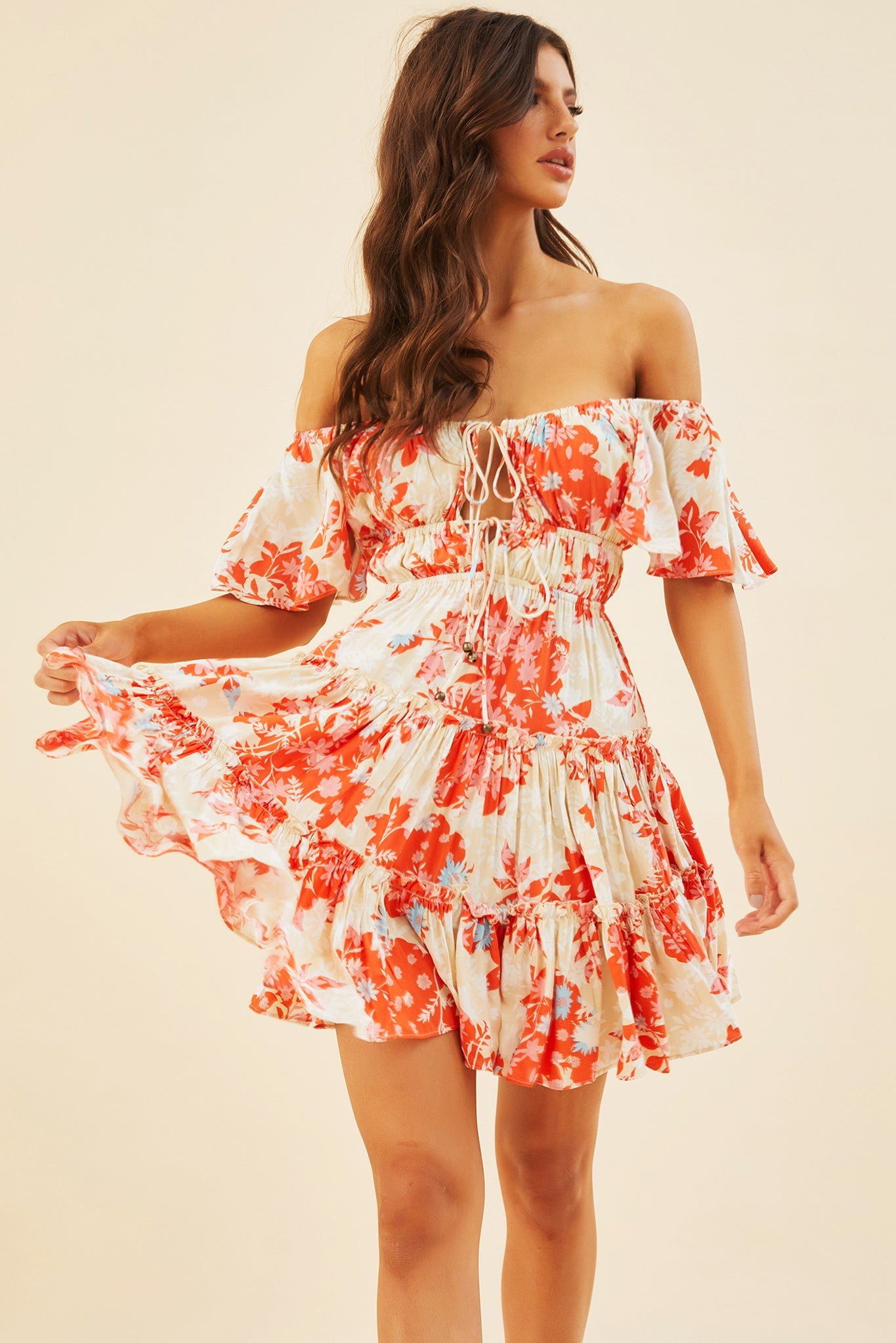 Runaway Baby Mini Dress - Orange | Sage and Paige AUS.