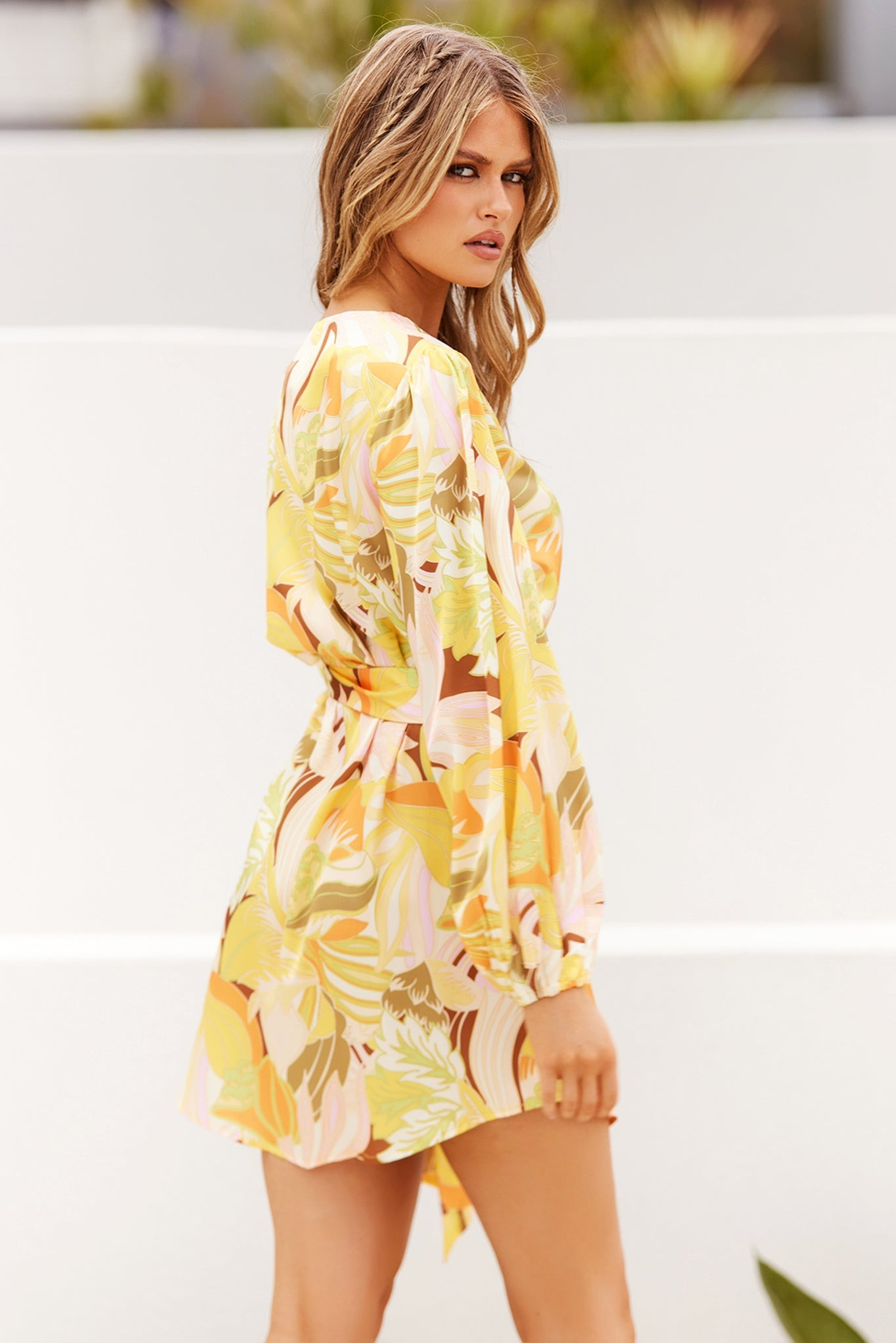 Switching Back Mini Dress - Yellow | Sage and Paige AUS.