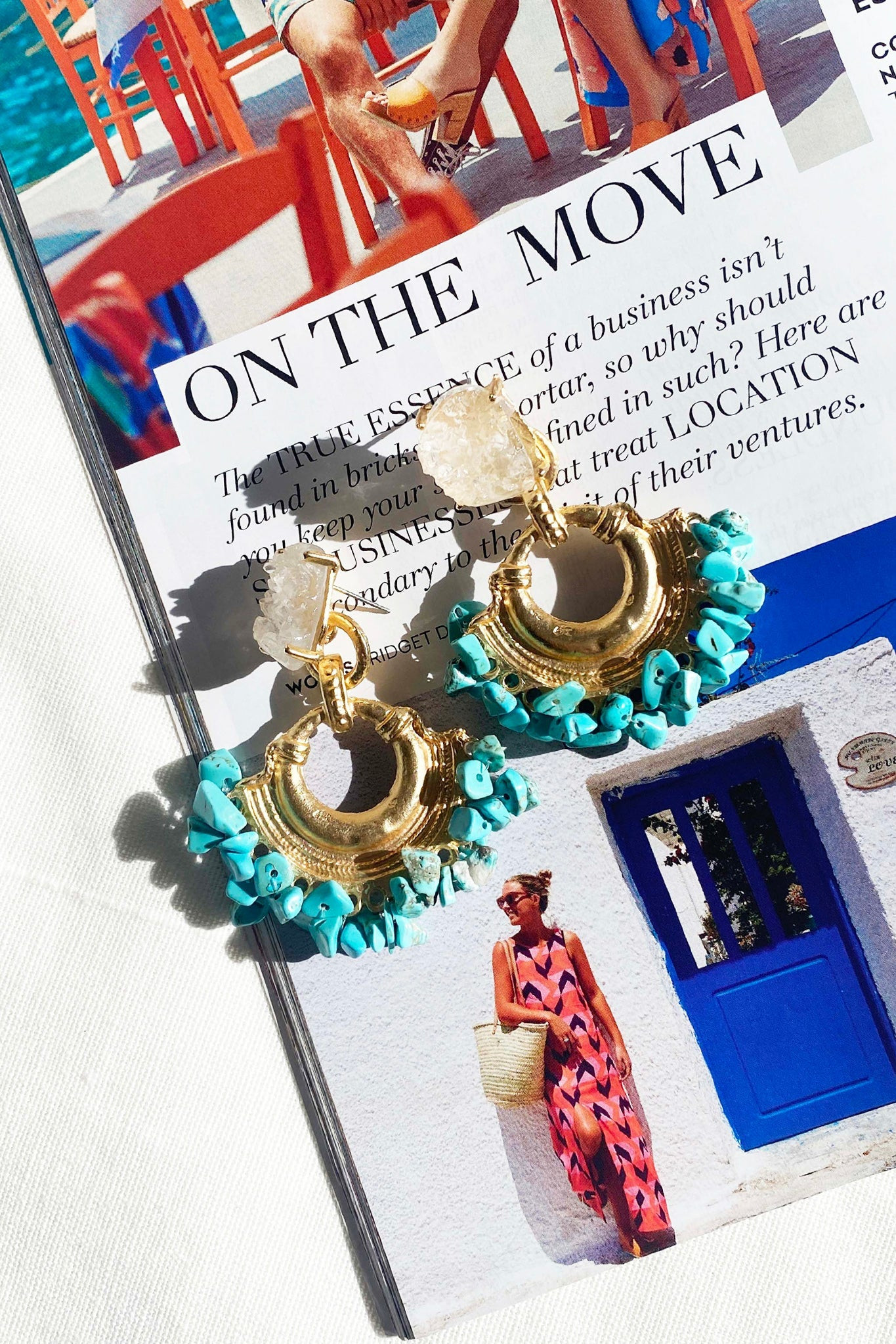 Abigail Earrings - Turquoise | Sage and Paige AUS.