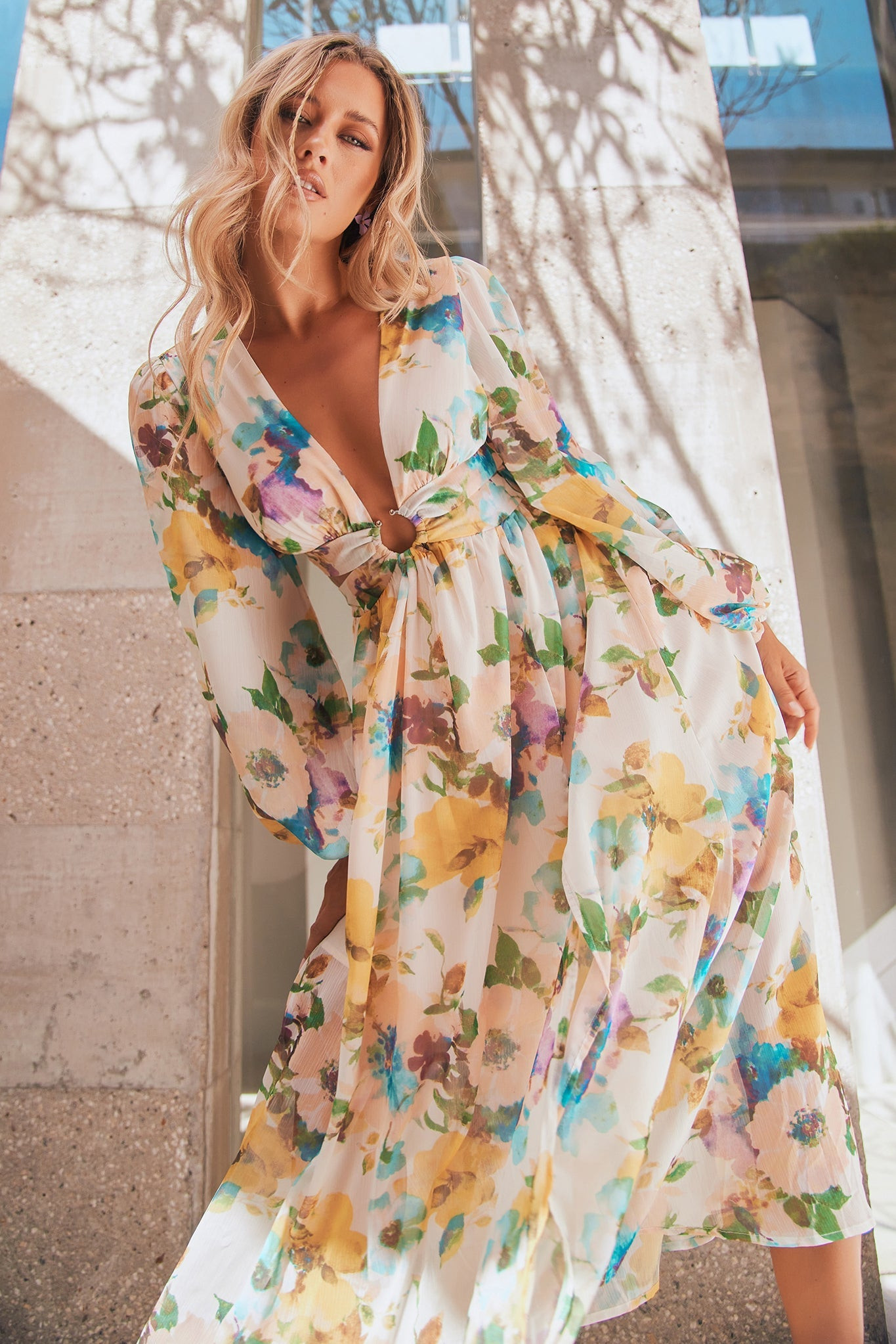 Classic Crew Maxi Dress - Multi | Sage and Paige AUS.