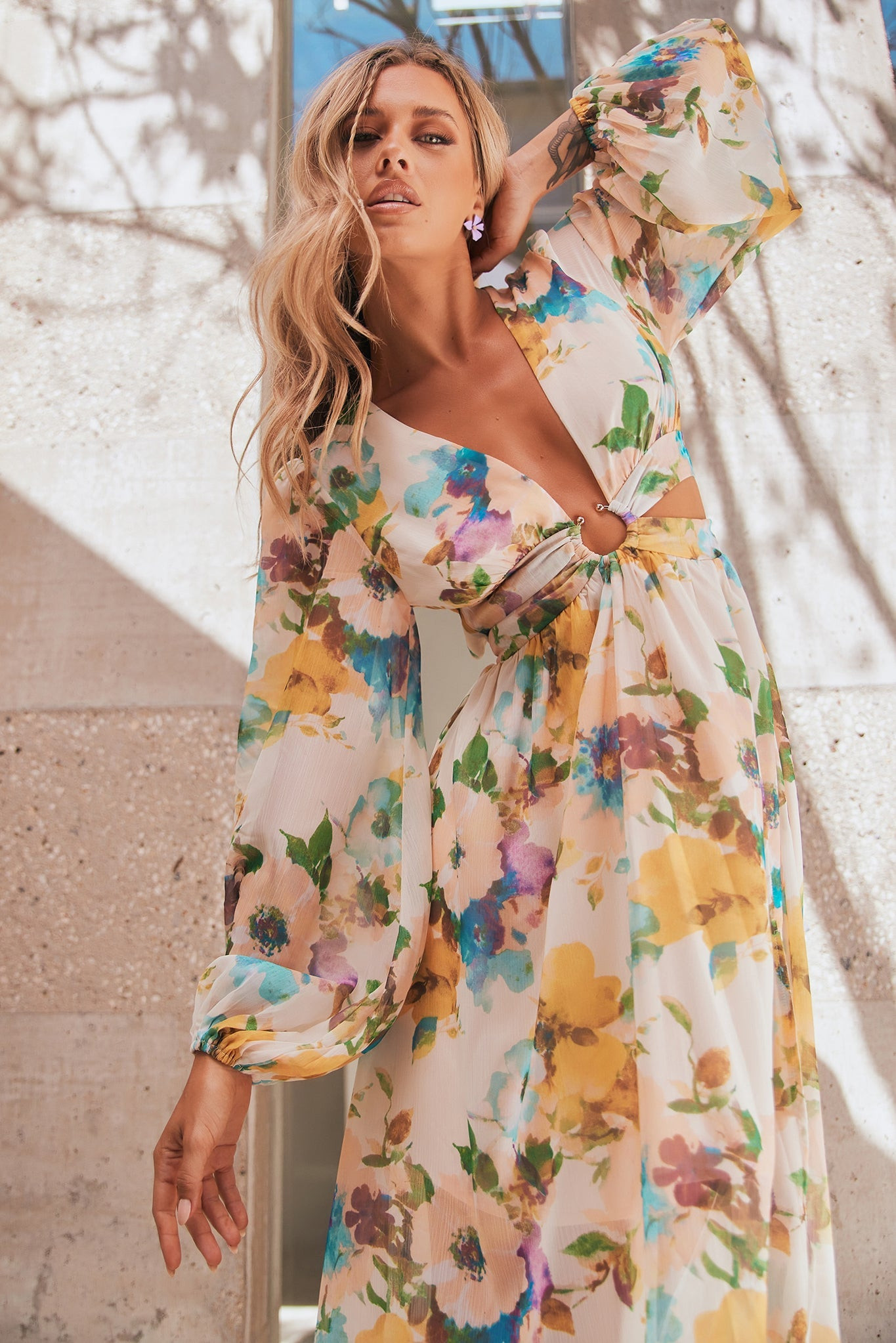 Classic Crew Maxi Dress - Multi | Sage and Paige AUS.