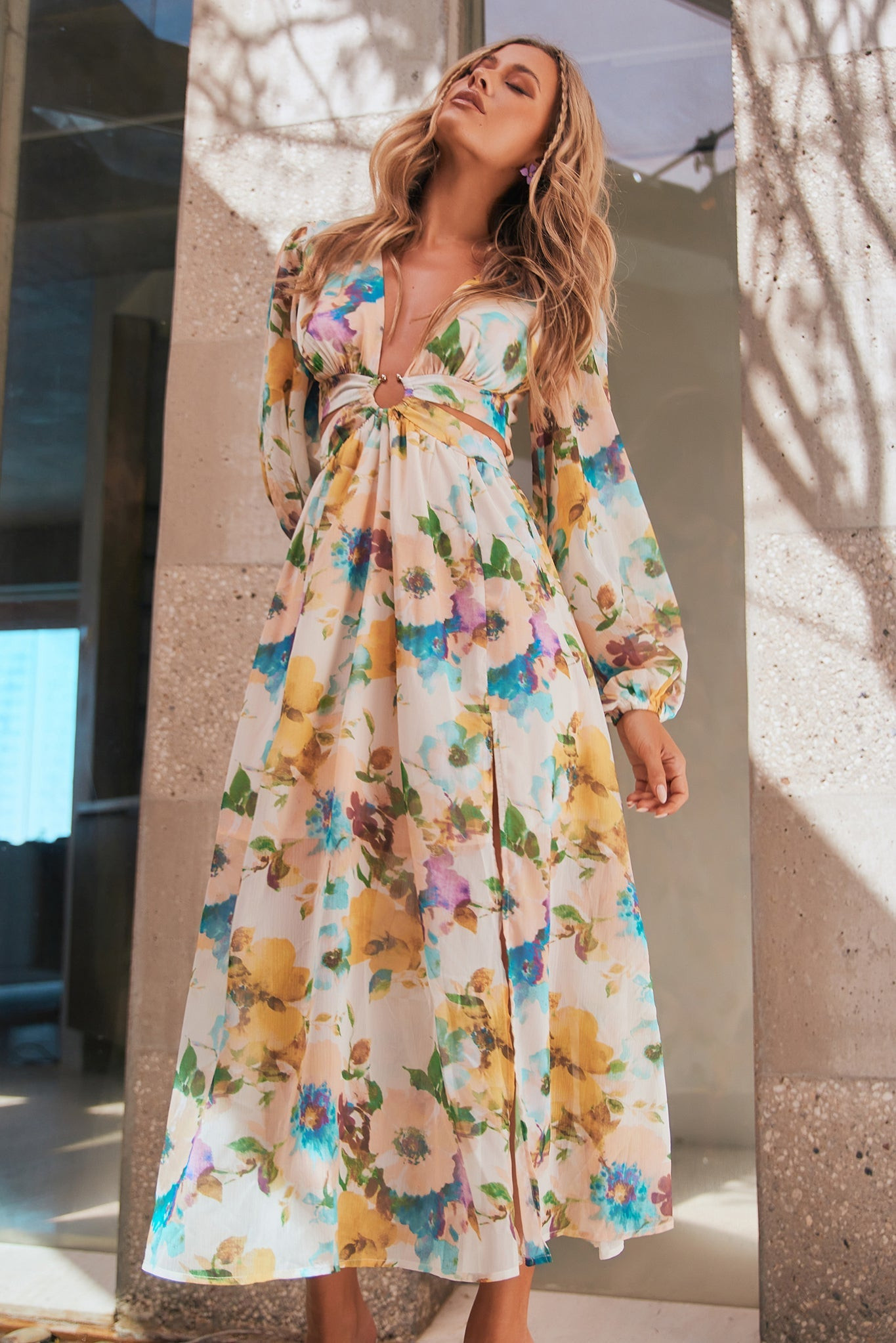 Classic Crew Maxi Dress - Multi | Sage and Paige AUS.
