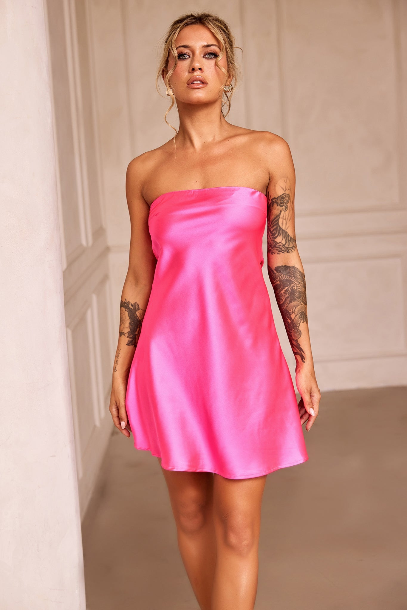 Barbie Mini Dress - Hot Pink | Sage and Paige AUS.