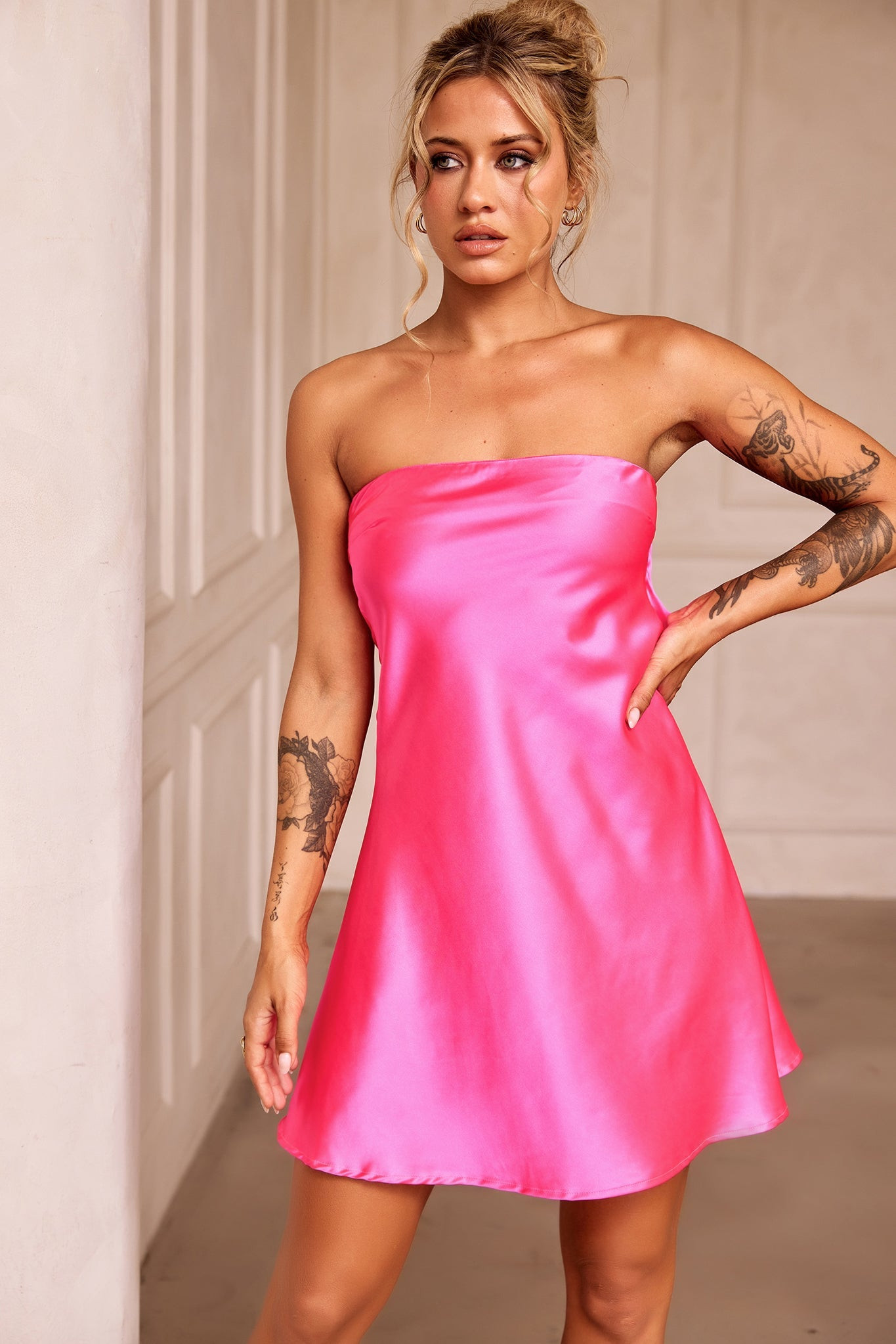 Barbie Mini Dress - Hot Pink | Sage and Paige AUS.