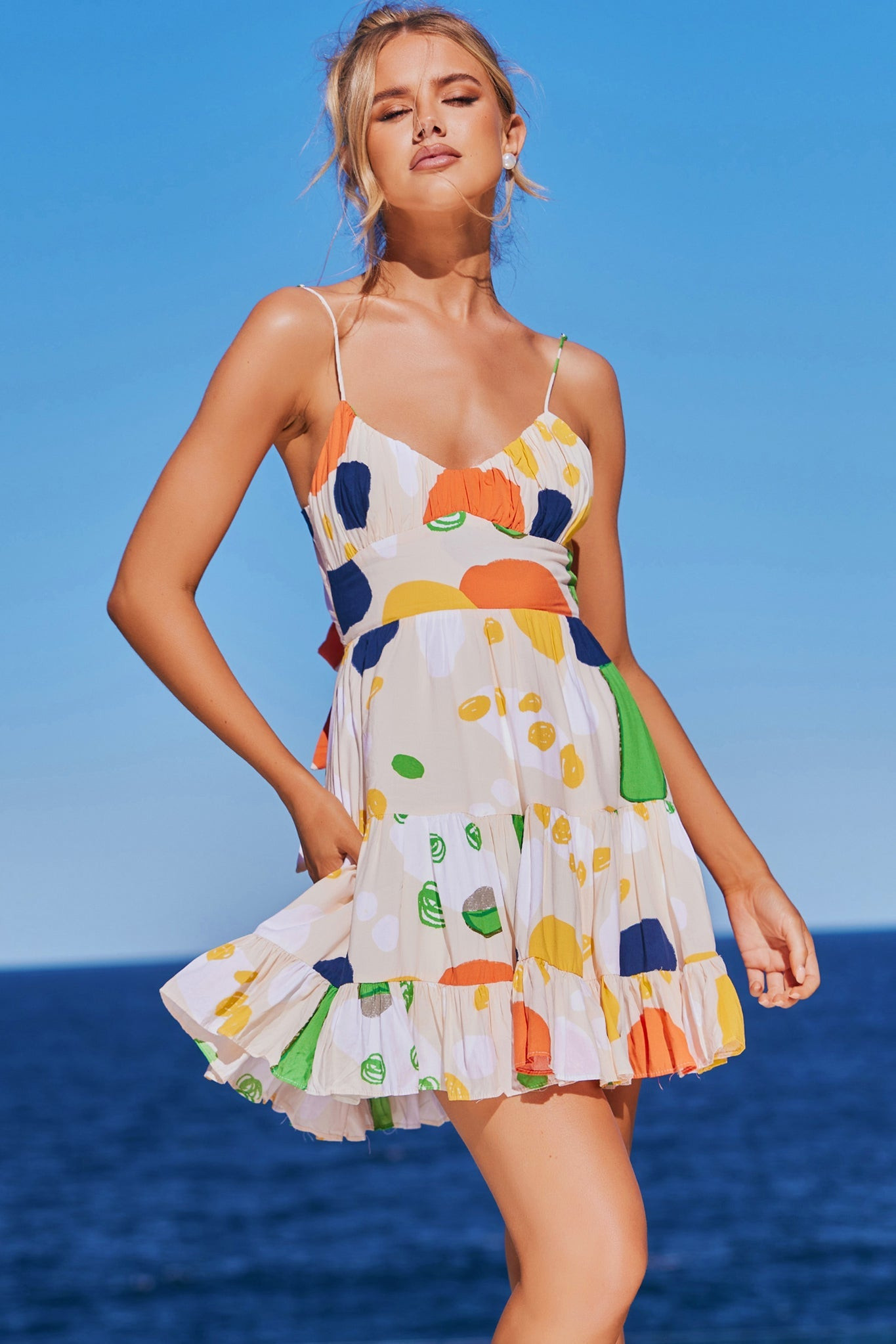 Easy To Love Mini Dress - White | Sage and Paige AUS.