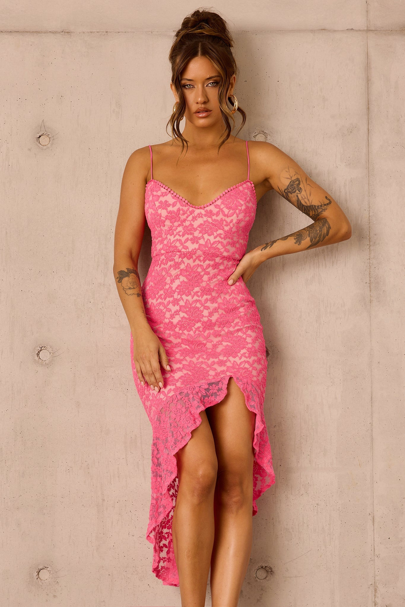 Living My Truth Midi Dress - Pink